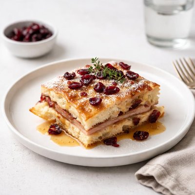 Image of Cranberried Monte Cristo Strata