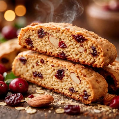 Image of Cranberry Almond Biscotti Light Diabetic Version