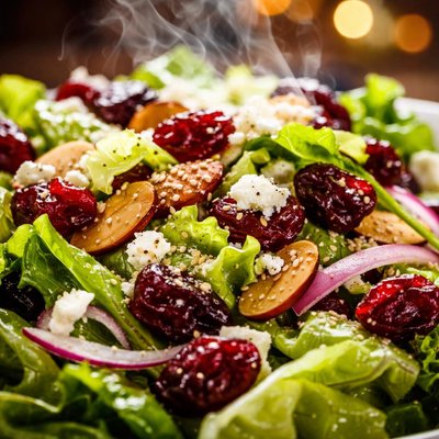 Image of Cranberry Almond Lettuce Salad