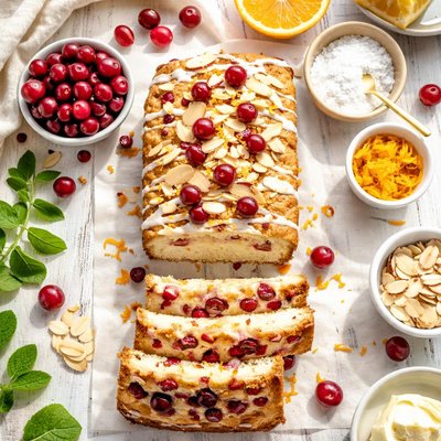 Image of Cranberry Almond Pound Cake