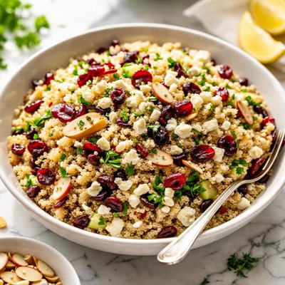 Image of Cranberry Almond Quinoa or Couscous Salad