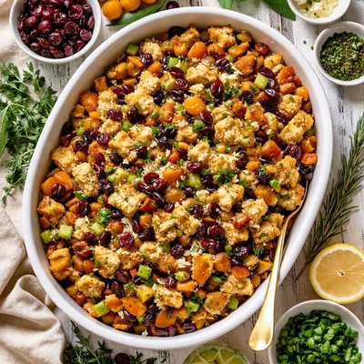 Image of Cranberry and Apricot Stuffing for Turkey or Chicken