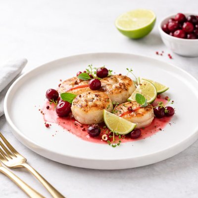 Image of Cranberry and Lime Bellini