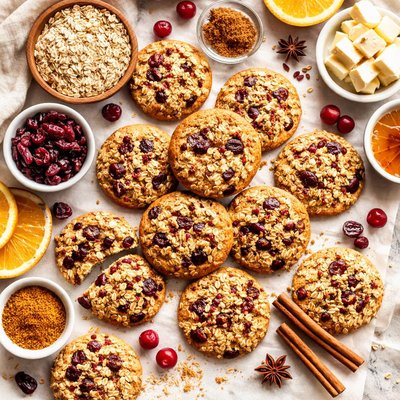 Image of Cranberry and Oatmeal Spice Cookies