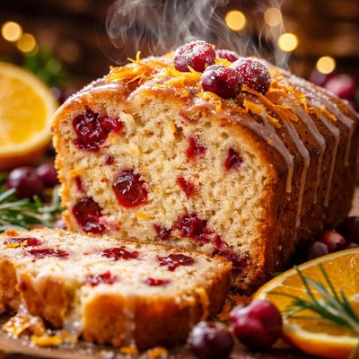 Image of Cranberry and Orange Pound Cake