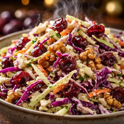 Image of Cranberry and Walnut Coleslaw