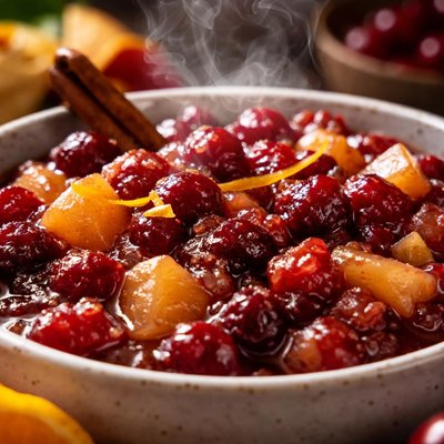Image of Cranberry Apple Ginger Compote
