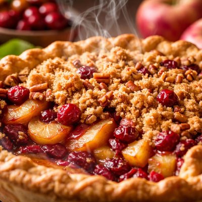 Image of Cranberry Apple Streusel Pie