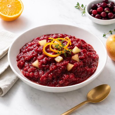 Image of Cranberry Applesauce with Orange and Pears
