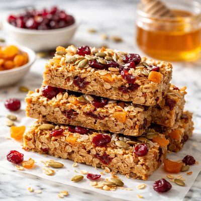 Image of Cranberry Apricot Granola Bars Delicious