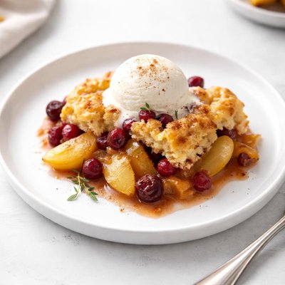Image of Cranberry Apricot Pear Cobbler