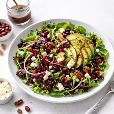 Image of Cranberry Avocado Salad W Sweet Balsamic Vinaigrette