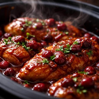 Image of Cranberry Barbecue Chicken Crock Pot