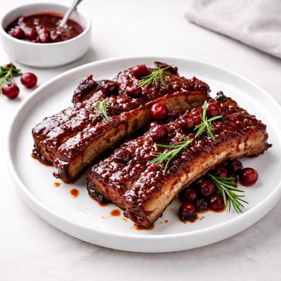 Image of Cranberry Barbecued Ribs