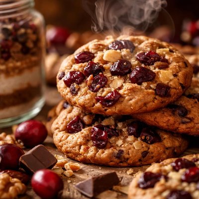 Image of Cranberry Bittersweet Chocolate Chip Cookies in a Jar Mix