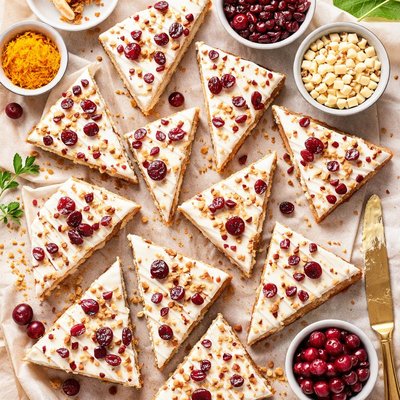 Image of Cranberry Bliss Bars Easy Version