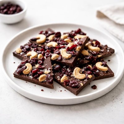 Image of Cranberry Cashew Chocolate Bark