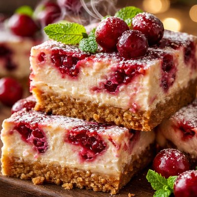 Image of Cranberry Cheesecake Bars
