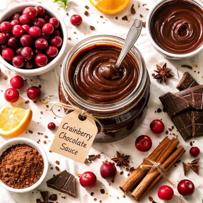 Image of Cranberry Chocolate Dessert Sauce