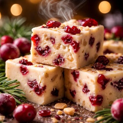 Image of Cranberry Christmas Fudge