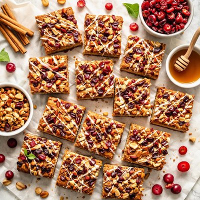 Image of Cranberry Cinnamon Nut Bars