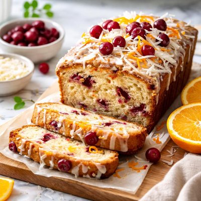 Image of Cranberry Coconut Orange Bread
