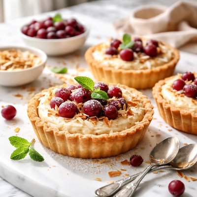 Image of Cranberry Coconut Tarts