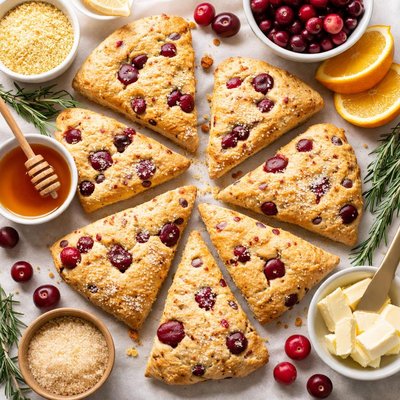 Image of Cranberry Cornbread Scones