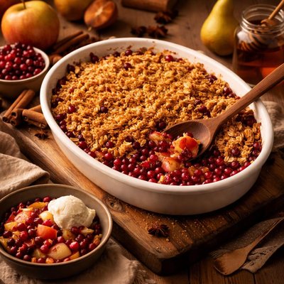 Image of Cranberry Crisp with Autumn Fruit