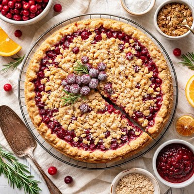 Image of Cranberry Crumb Pie
