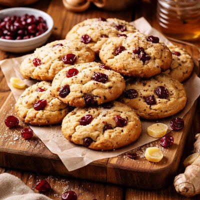 Image of Cranberry Ginger Drop Cookies