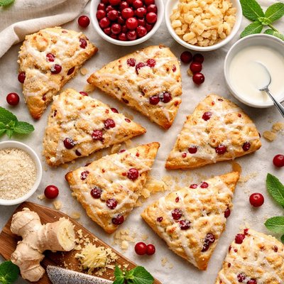 Image of Cranberry Ginger Scones