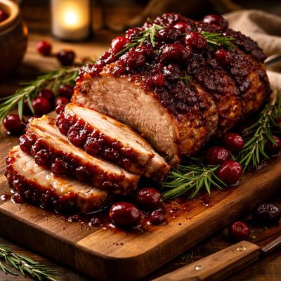Image of Cranberry Glazed Pork Roast
