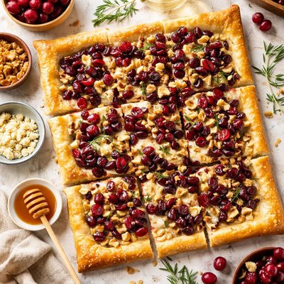 Image of Cranberry Gorgonzola Appetizer Tart