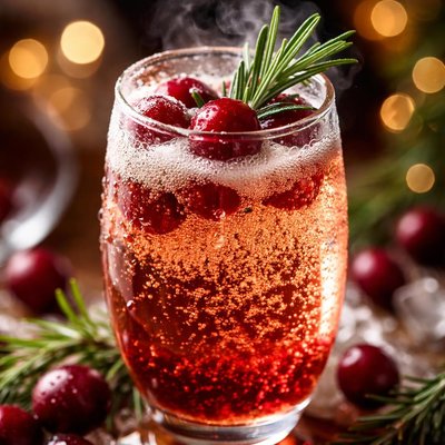 Image of Cranberry Kir Champagne Cocktail