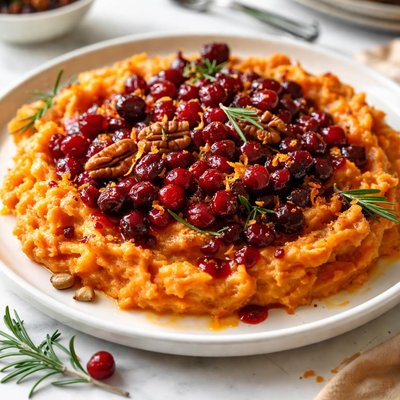 Image of Cranberry Kissed Sweet Potatoes