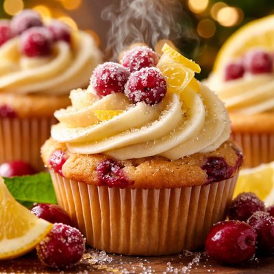 Image of Cranberry Lemon Cupcakes