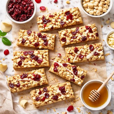 Image of Cranberry Macadamia Crunch Bars