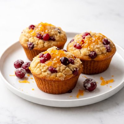 Image of Cranberry Marmalade Holiday Muffins