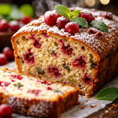 Image of Cranberry Mint Loaf