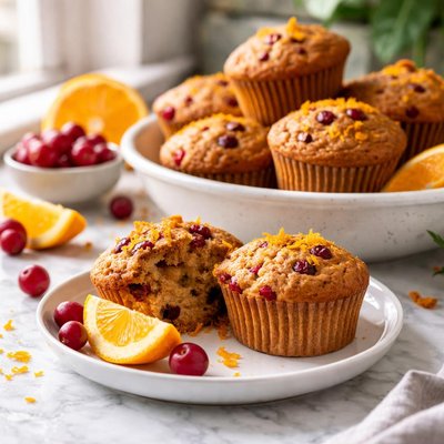 Image of Cranberry Orange Bran Muffins