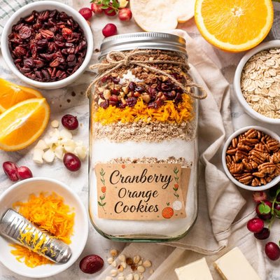 Image of Cranberry Orange Cookies Jar Mix