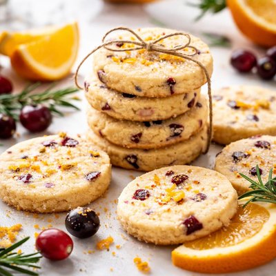 Image of Cranberry Orange Shortbread