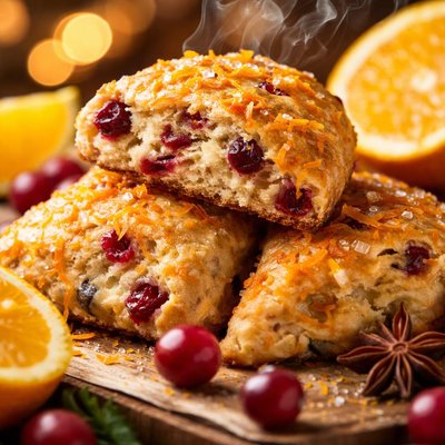 Image of Cranberry Orange Spice Scones