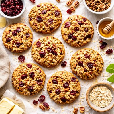 Image of Cranberry Pecan Oat Cookies