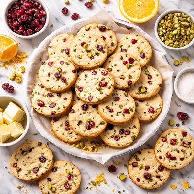 Image of Cranberry Pistachio Refrigerator Cookies