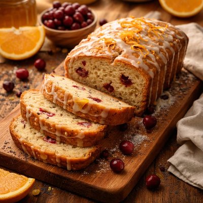 Image of Cranberry Poppy Seed Orange Loaf