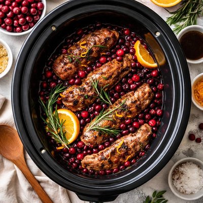 Image of Cranberry Pork Crock Pot