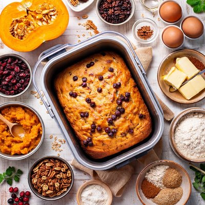 Image of Cranberry Pumpkin Bread Bread Machine