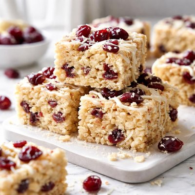 Image of Cranberry Rice Krispies Bars